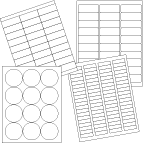 Image of Laser Label Sheets, Blank