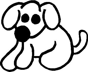 stick figure dog face