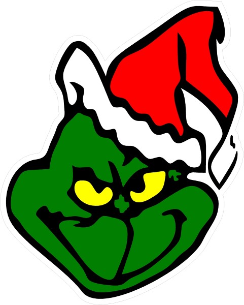 Grinch Decal Sticker 04