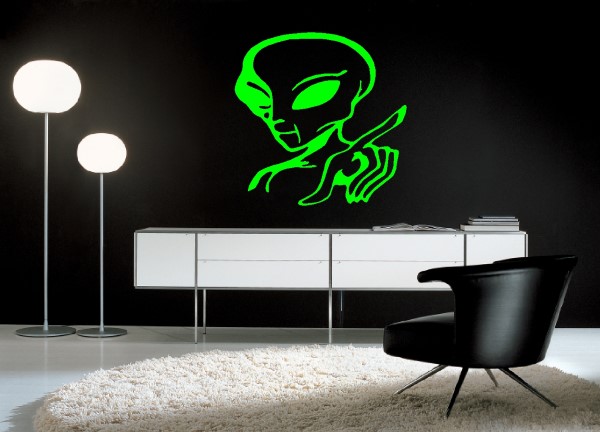 Custom Alien Wall Decals And Alien Wall Stickers