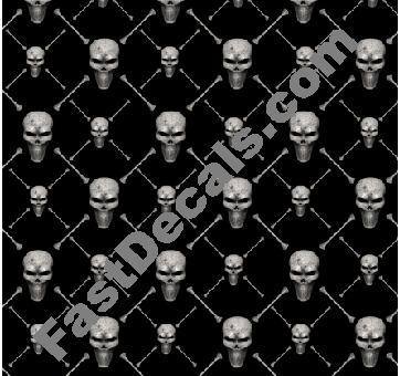 Designer Skull Pattern Decal