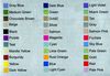 Metallic Silver decal sticker color chart