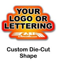 Custom shaped decal quote
