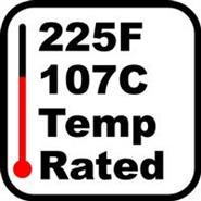 225F high temp rated decal sticker