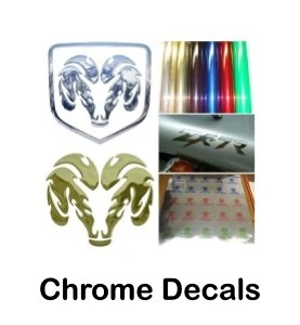 Custom chrome stickers