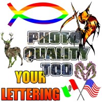 Multi-color custom decal / sticker quote