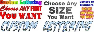 Custom Lettering Stickers