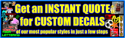 Get an instant decal quote
