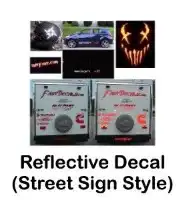 Custom reflective stickers