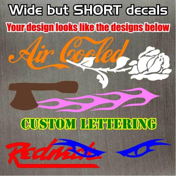 Low volume decal quote