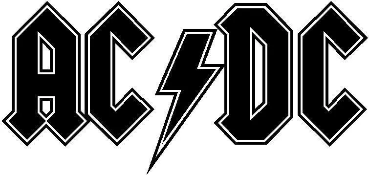 AC/DC Logo Stickers