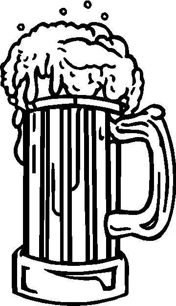 Sticker Beer mug 