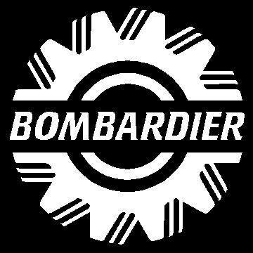 #G212 Bombardier Logo Trailer Garage Decal Sticker Fully Laminated Vinyl