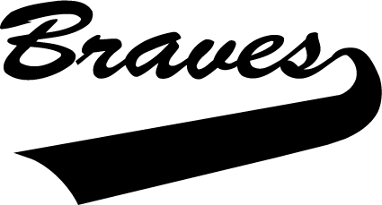 BRAVES MASCOT DECAL / STICKER