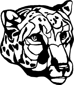 CHEETAHS MASCOT DECAL / STICKER EN 3