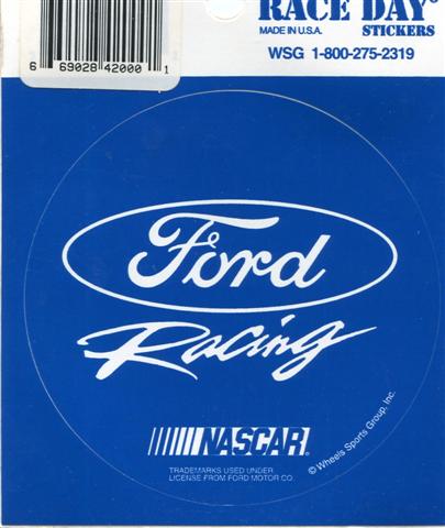 Ford racing decal stickers