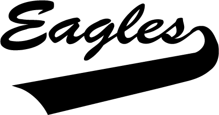 EAGLES MASCOT DECAL / STICKER 1