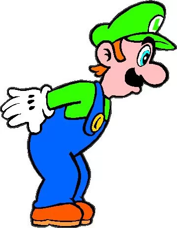 PAPER LUIGI Vinyl Decal From Super Mario Bros. Paper Mario Sticker