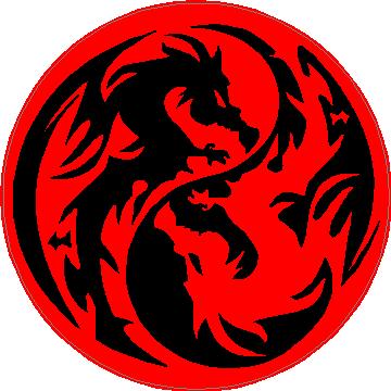 Yin Yang Dragons Decal / Sticker