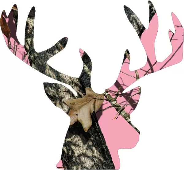 pink deer decal