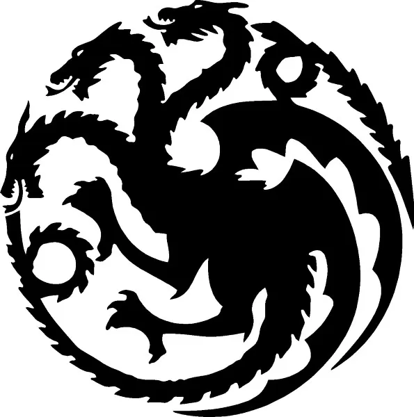 Game of Thrones House Targaryen Sigil Image Logo Peel Off Sticker