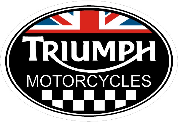 round coaster Triumph Motorcycle logo and Union Jack 