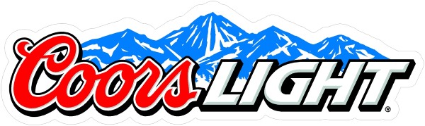 You Choose Size Coors Light Racing Color Vinyl Decal Sticker 