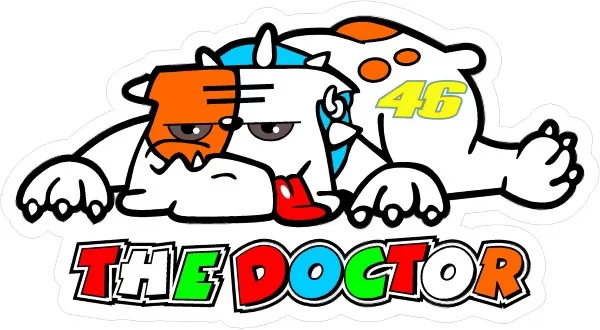 Valentino Rossi The Doctor Decal / Sticker 01