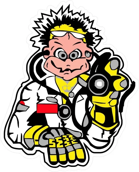 VALENTINO ROSSI THE DOCTOR DECAL / STICKER 02