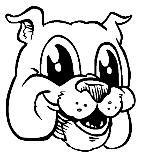 BULLDOG MASCOT DECAL / STICKER 1