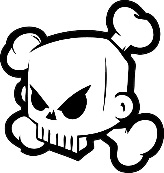 KEN BLOCK SKULL DECAL / STICKER 03