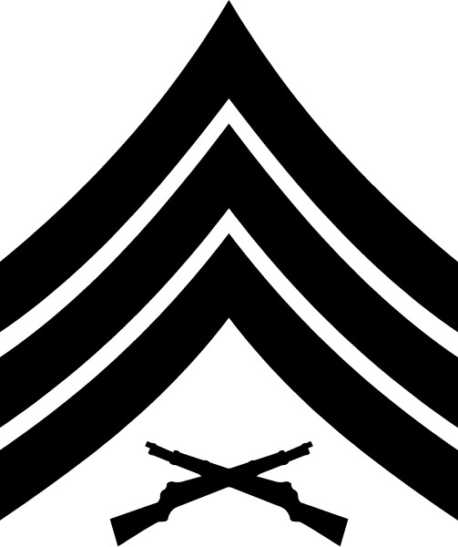 USMC SERGEANT CHEVRON DECAL / STICKER 04