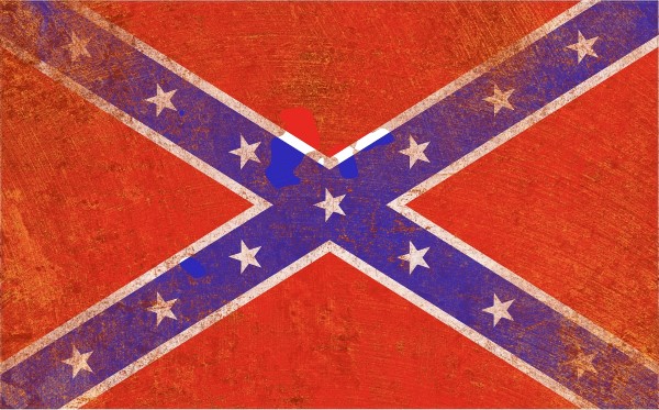 RUSTED REBEL CONFEDERATE FLAG DECAL STICKER 16   Confederateflag16 