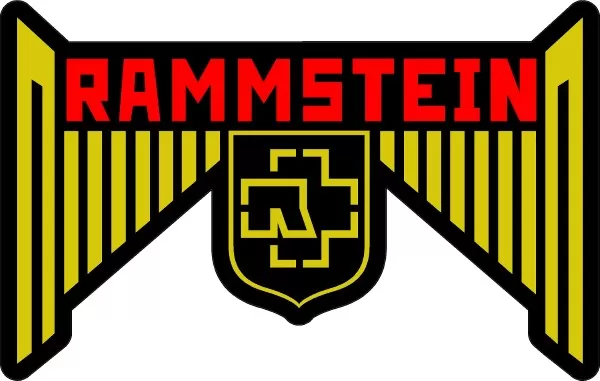 Rammstein Window Sticker - Logo Black (4”x 4”) 