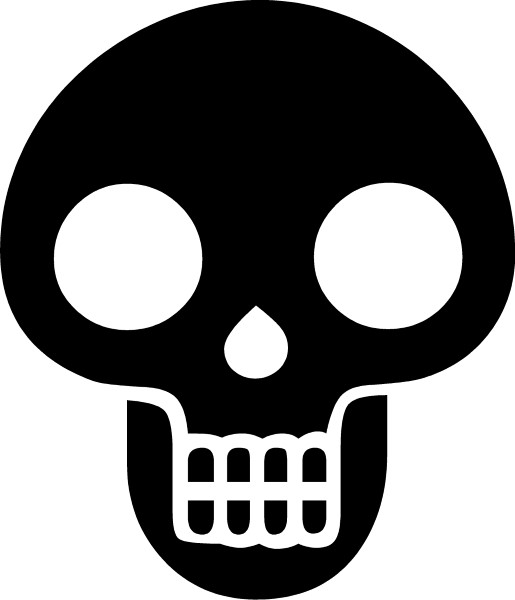 SKULL DECAL / STICKER 24