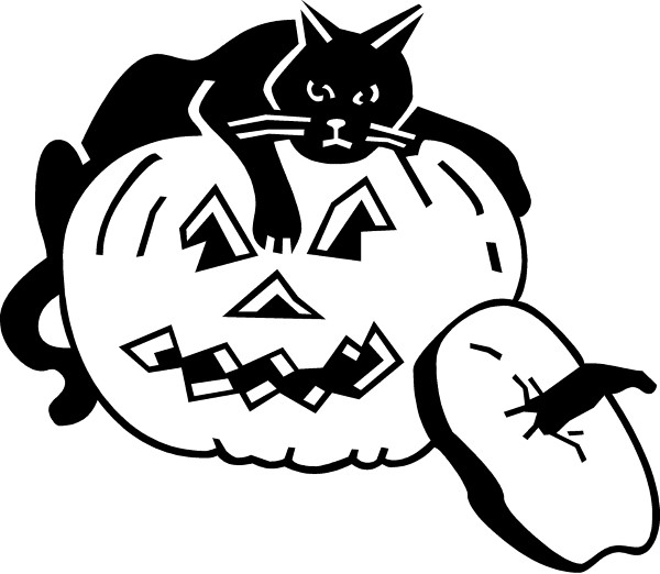 JACK-O-LANTERN DECAL / STICKER 04