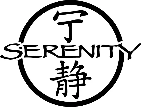 firefly serenity logo black and white