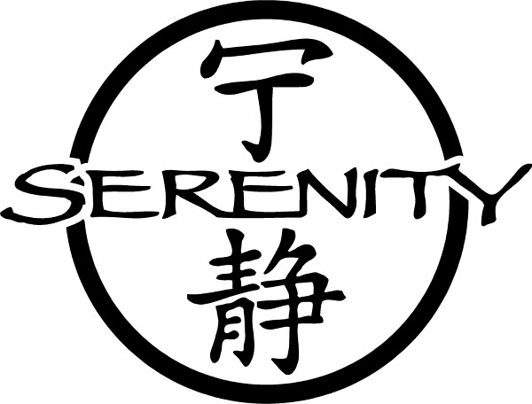 SERENITY KANJI DECAL / STICKER 01