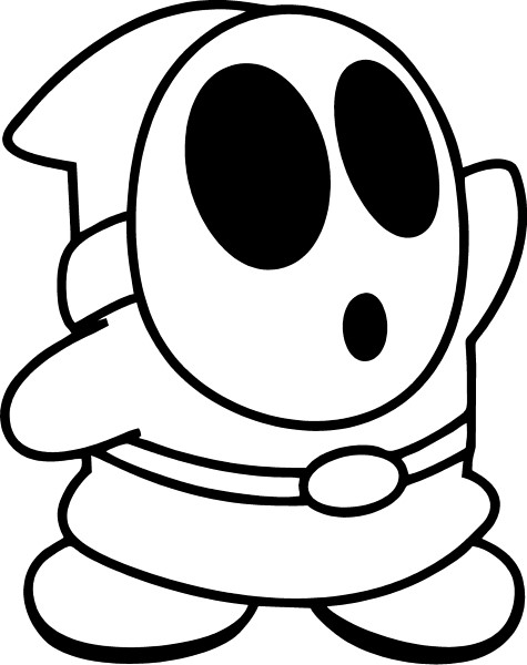 SHY GUY DECAL / STICKER 04