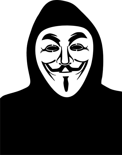 V FOR VENDETTA ANONYMOUS DECAL / STICKER 06