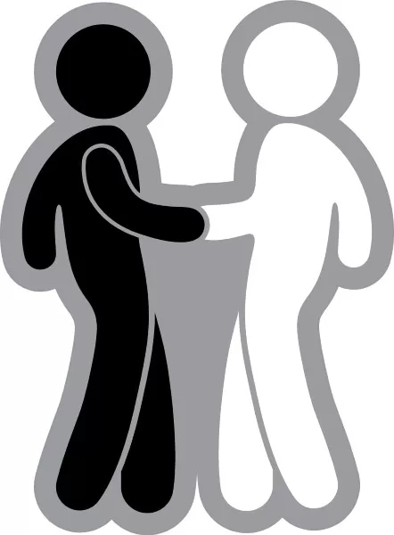 Business handshake png badge sticker
