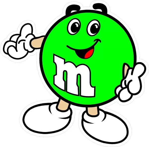 Green m&m Poster for Sale by Sidewalk Stickers