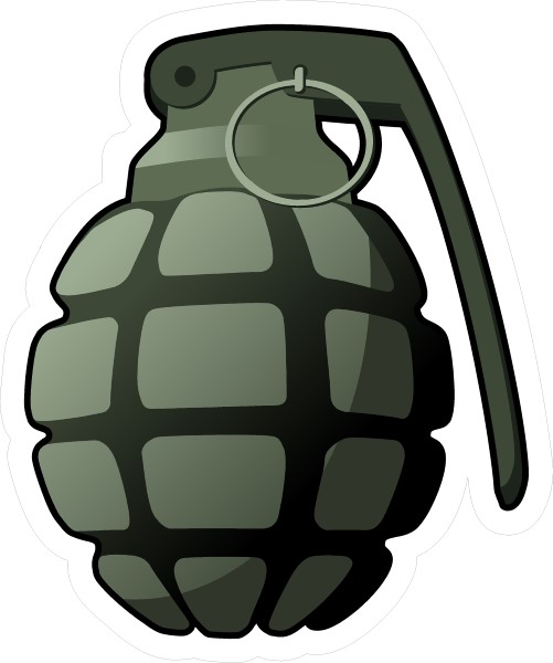 GRENADE DECAL / STICKER 02