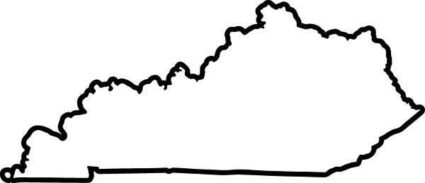 KENTUCKY OUTLINE DECAL / STICKER 02