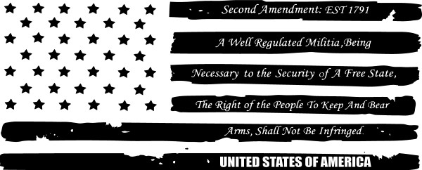 American Flag 2nd Amendment SVG