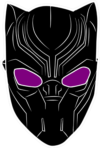 BLACK PANTHER DECAL / STICKER 06