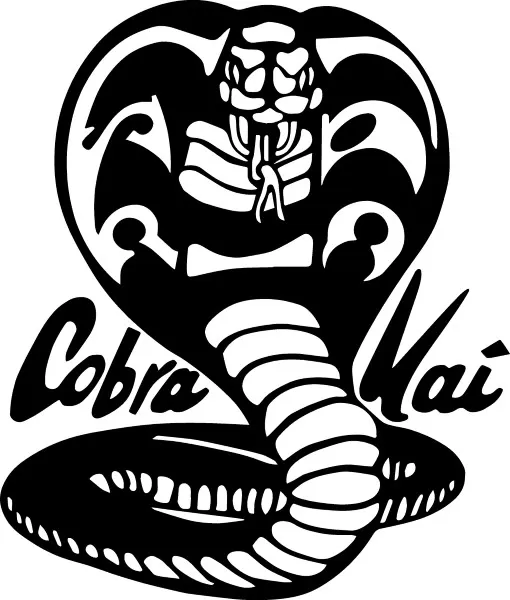 Cobra Kai Logo Karate Kid Vinyl Sticker 