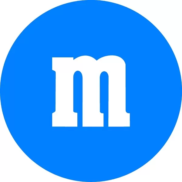 Blue Peanut M&M Decal / Sticker 44