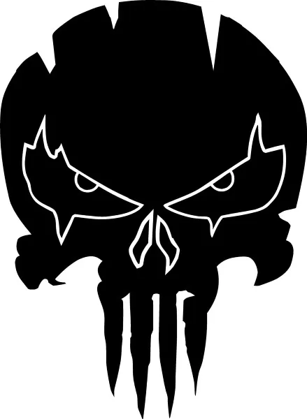 punisher logo outline