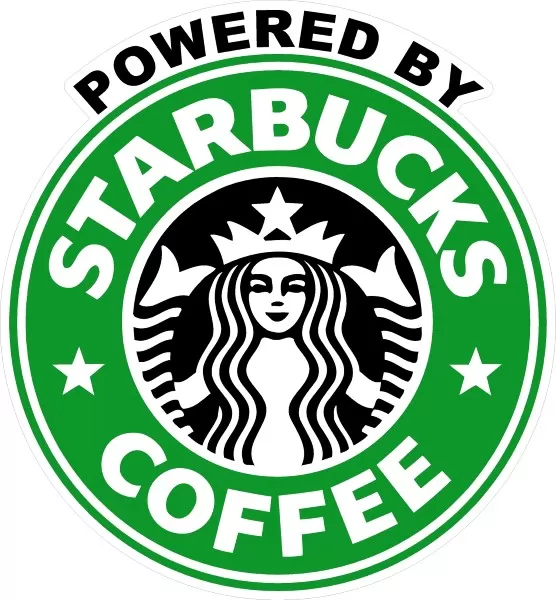 Starbucks Drink HD High Gloss Vinyl Stickers 3 pack